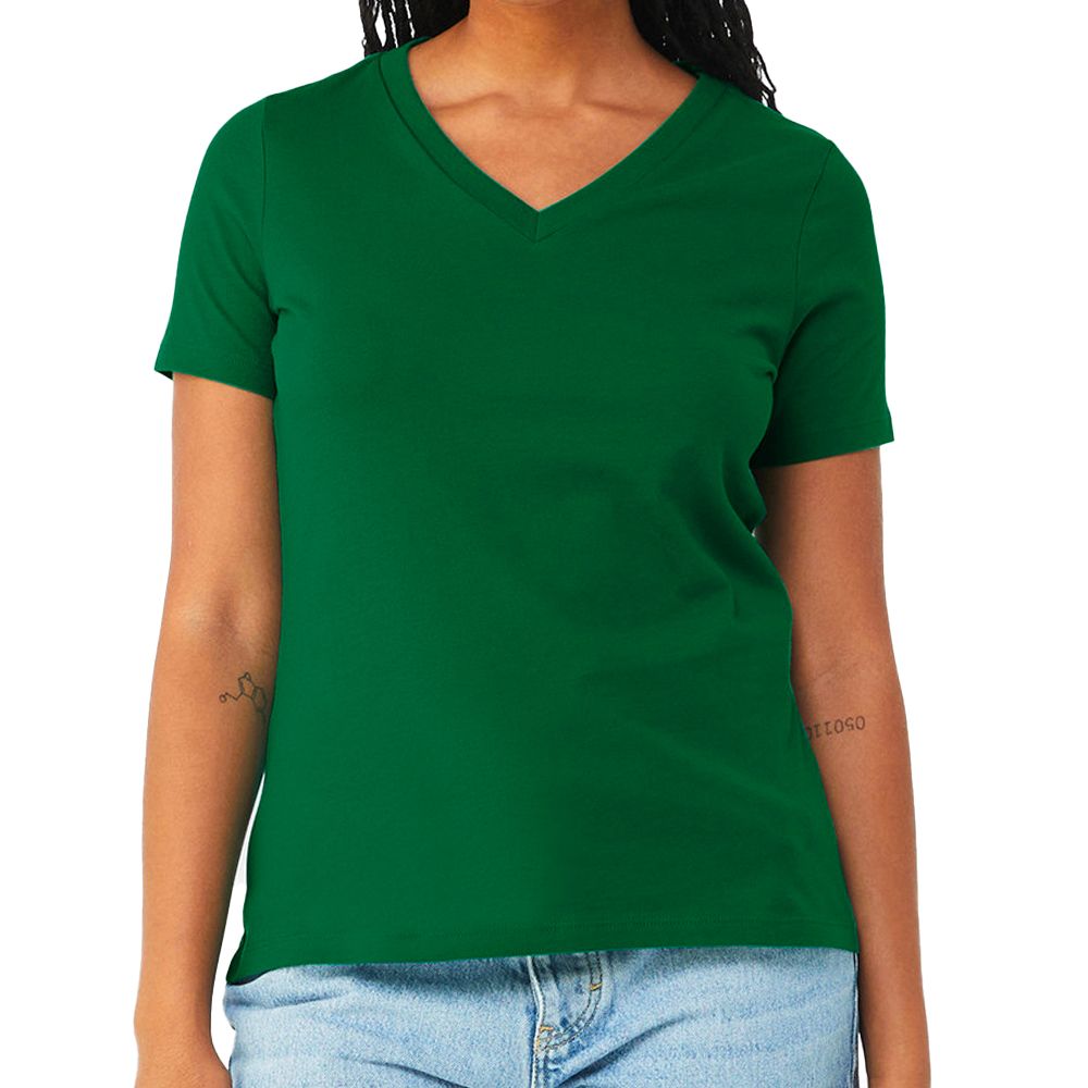 Bella + Canvas Women's Relaxed Fit V-Neck T-Shirt