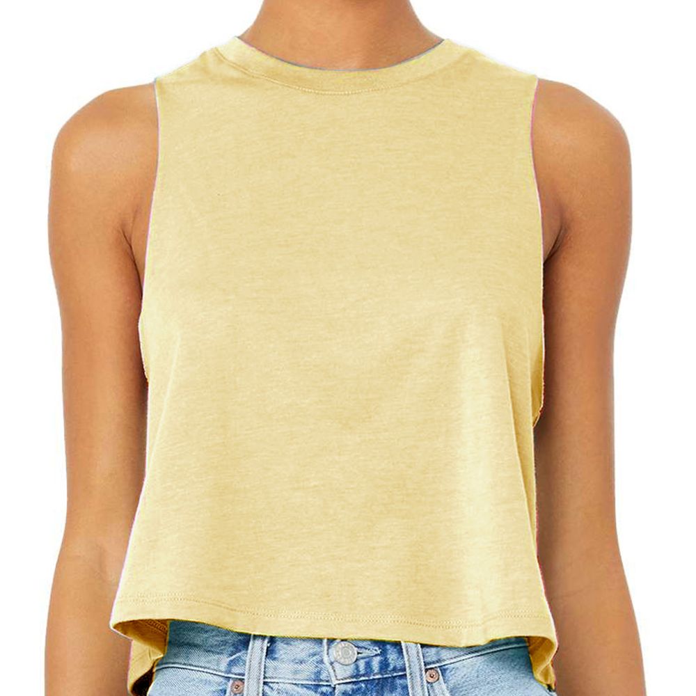 Bella + Canvas Women's Racerback Cropped Tank Top