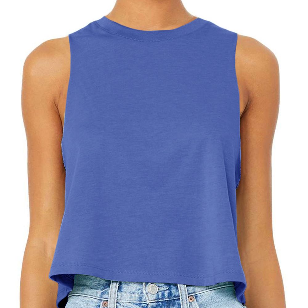 Bella + Canvas Women's Racerback Cropped Tank Top