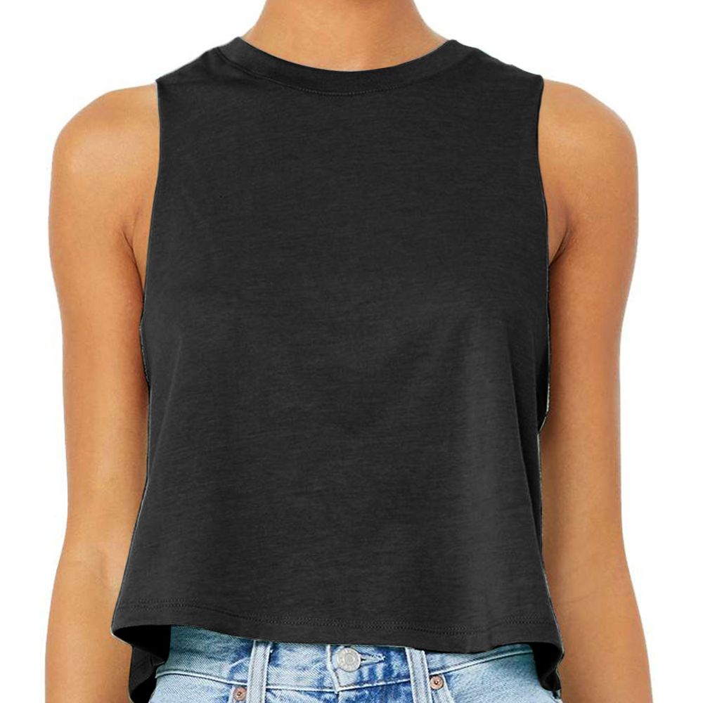 Bella + Canvas Women's Racerback Cropped Tank Top