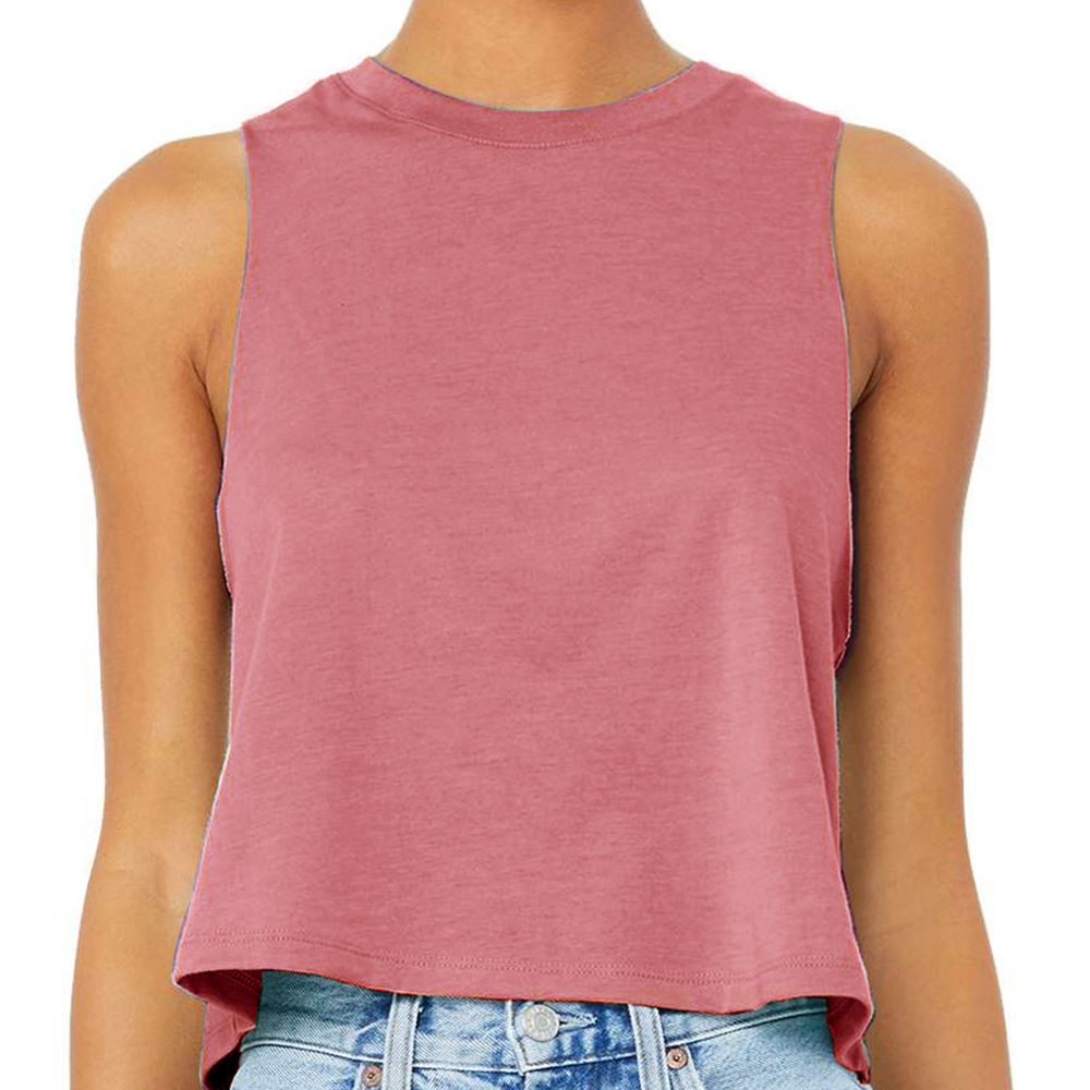 Bella + Canvas Women's Racerback Cropped Tank Top