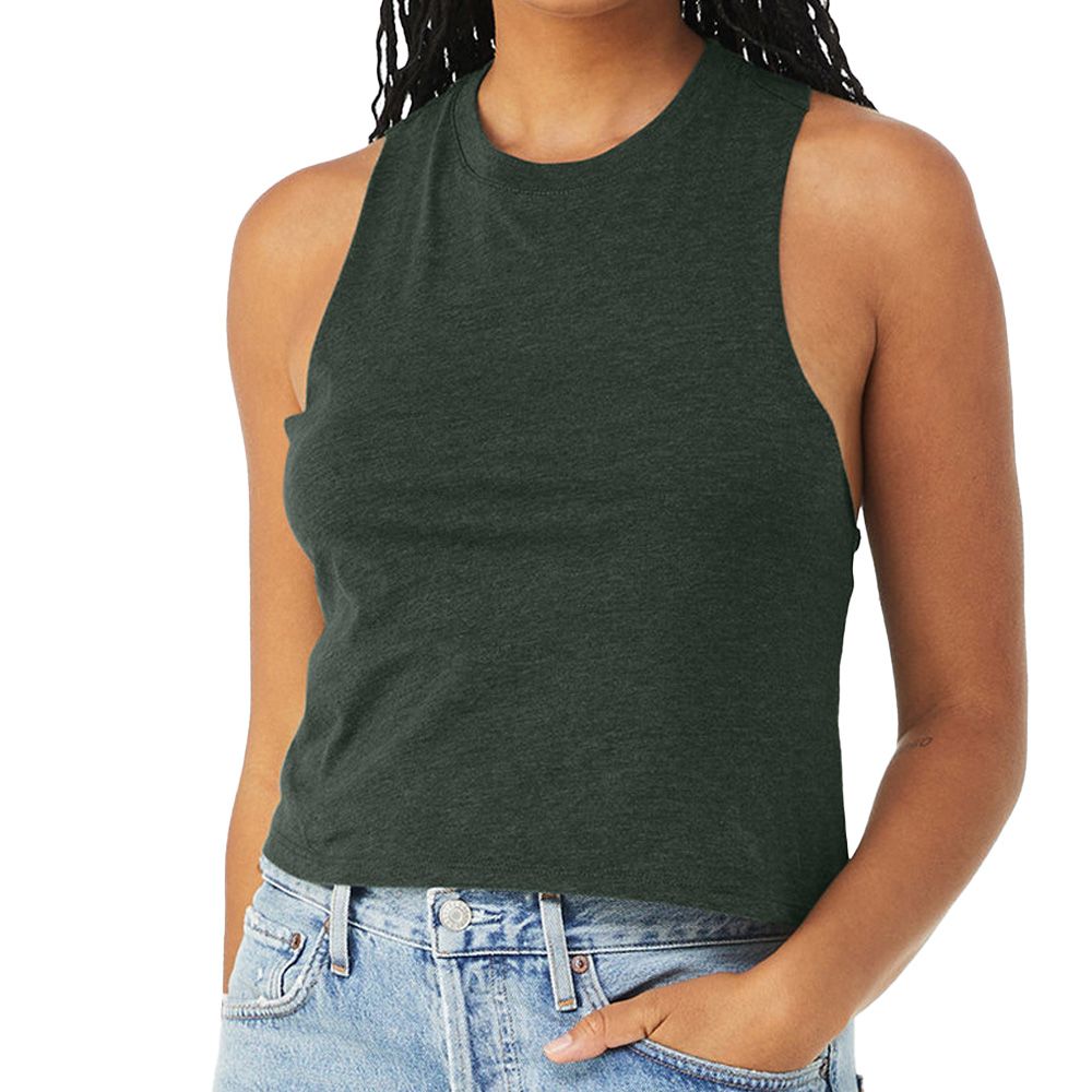 Bella + Canvas Women's Racerback Cropped Tank Top