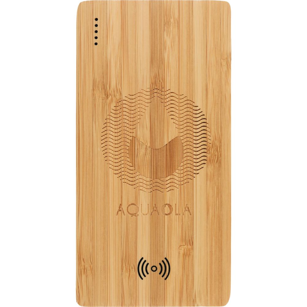 Plank 5000 mAh Bamboo Wireless Power Bank