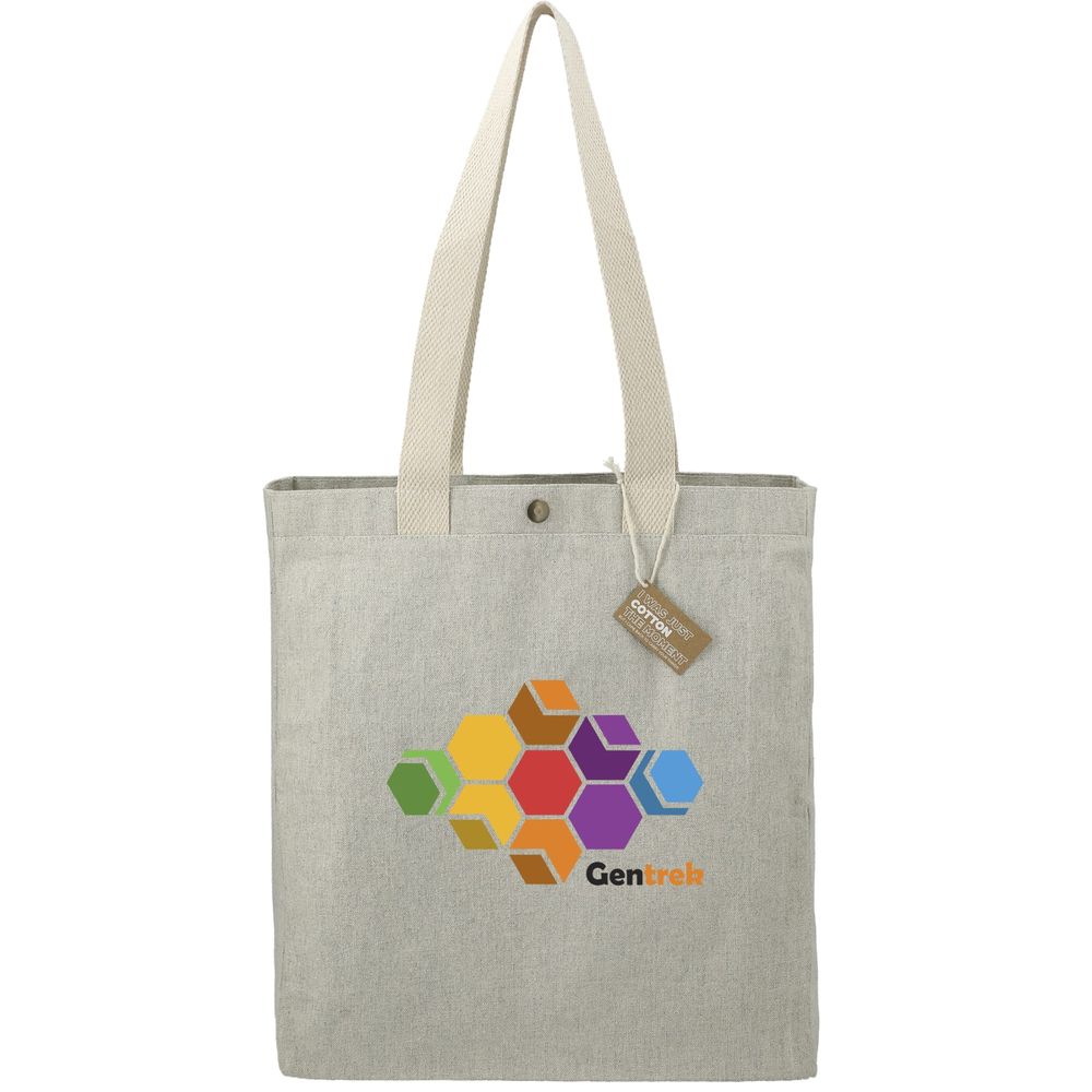 Repose 10oz Recycled Cotton Box Tote w/Snap