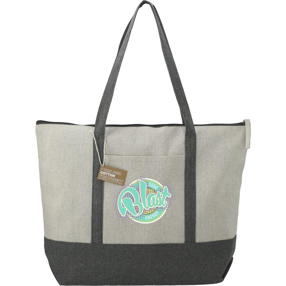 Repose 10oz Recycled Cotton Zippered Tote