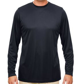 UltraClub Men's Cool & Dry Performance Long-Sleeve T-Shirt
