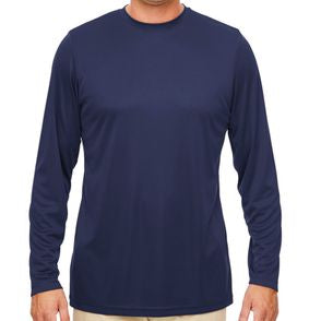 UltraClub Men's Cool & Dry Performance Long-Sleeve T-Shirt