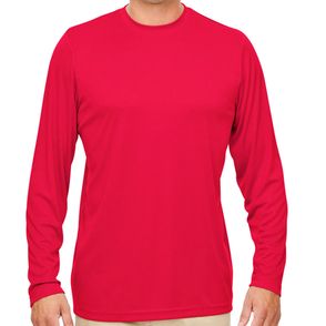 UltraClub Men's Cool & Dry Performance Long-Sleeve T-Shirt