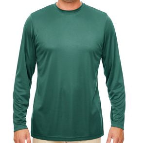 UltraClub Men's Cool & Dry Performance Long-Sleeve T-Shirt