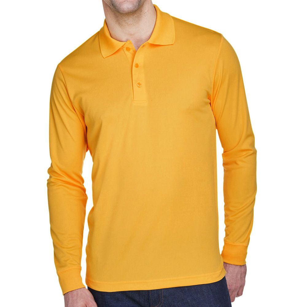 Core 365 Pinnacle Performance Long-Sleeve Piqué Polo