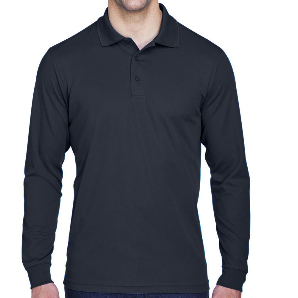 Core 365 Men's Tall Pinnacle Performance Long Sleeve Polo Shirt