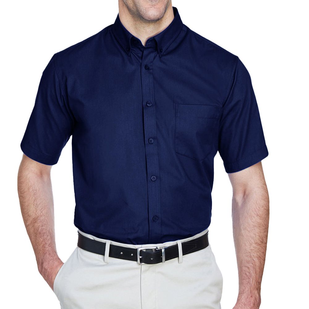 Men's Tall Optimum Short-Sleeve Twill Shirt