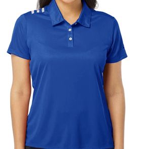 Adidas Women's 3-Stripes Shoulder Polo