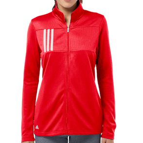 Adidas Women's 3-Stripes Double Knit Full-Zip