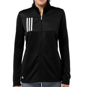 Adidas Women's 3-Stripes Double Knit Full-Zip