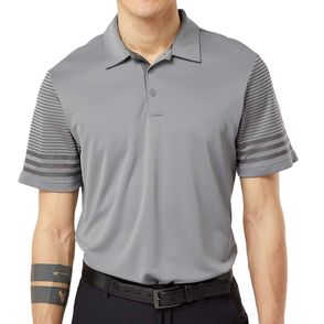 Adidas Striped Sleeve Polo