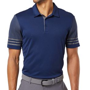 Adidas Striped Sleeve Polo