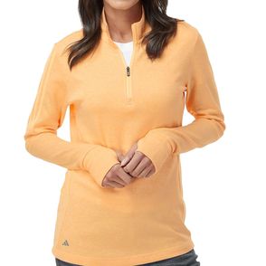 Adidas Women's 3-Stripes Quarter-Zip Sweater