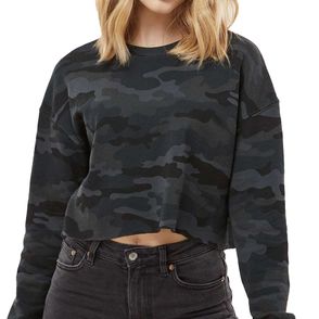 Independent Trading Co. Women's Crop Crew Pullover