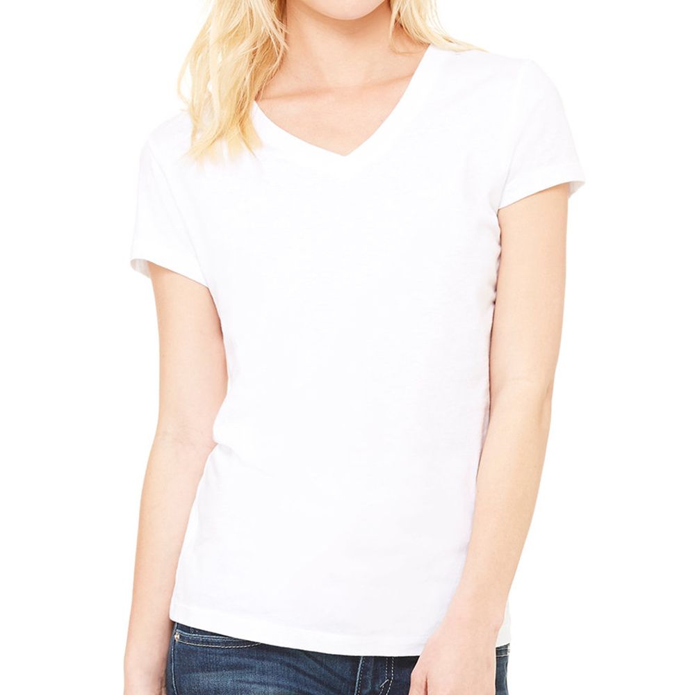 Bella + Canvas Women's Jersey V-Neck T-Shirt