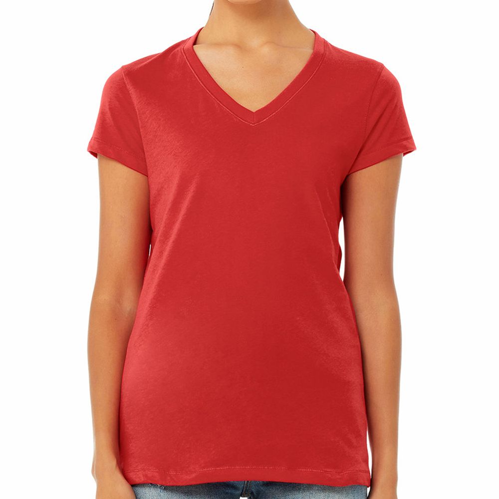 Bella + Canvas Women's Jersey V-Neck T-Shirt