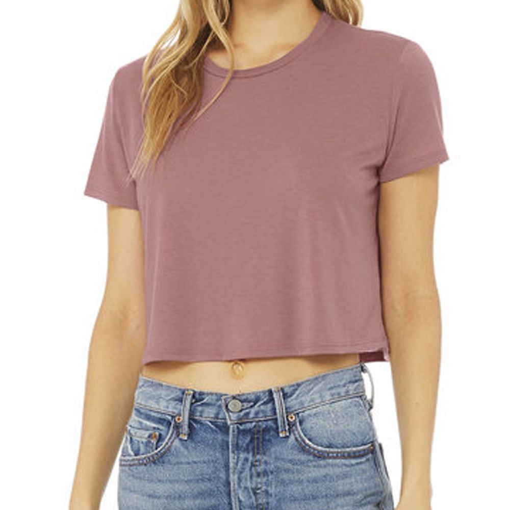 Ladies' Flowy Cropped T-Shirt