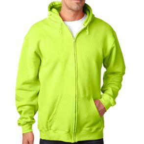 Bayside USA Made Full-Zip Heavyweight Hooded Sweatshirt