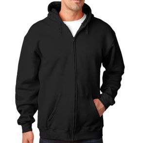 Bayside USA Made Full-Zip Heavyweight Hooded Sweatshirt
