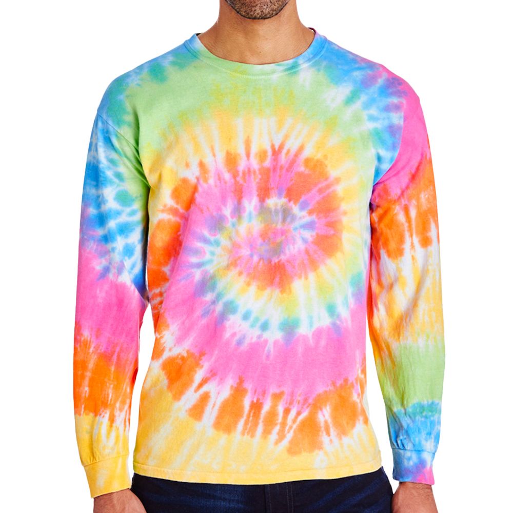 100% Cotton Long Sleeve Tie-Dye Shirt