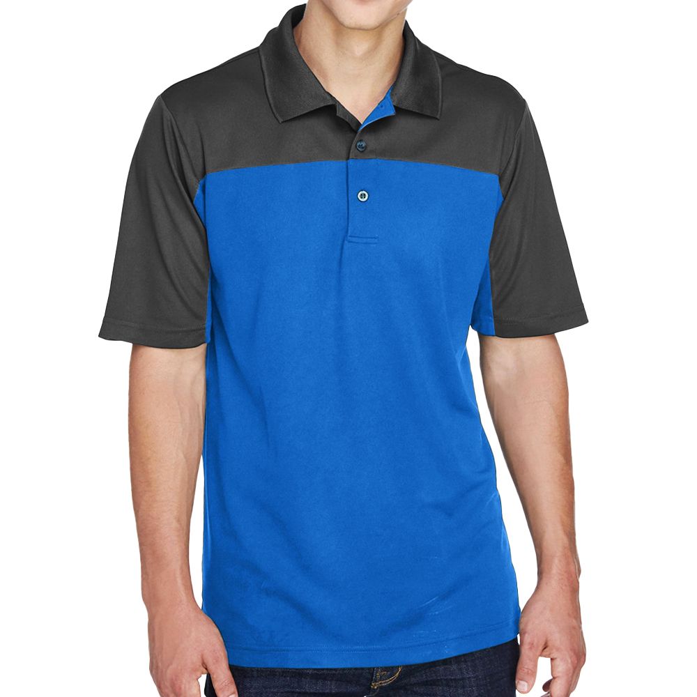 Core 365 Men's Balance Colorblock Performance Pique Polo Shirt