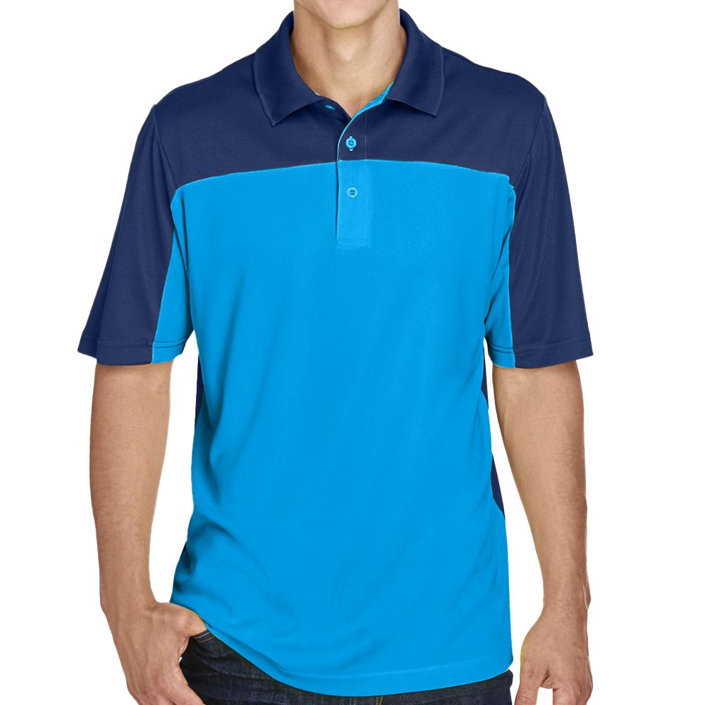 Core 365 Men's Balance Colorblock Performance Pique Polo Shirt