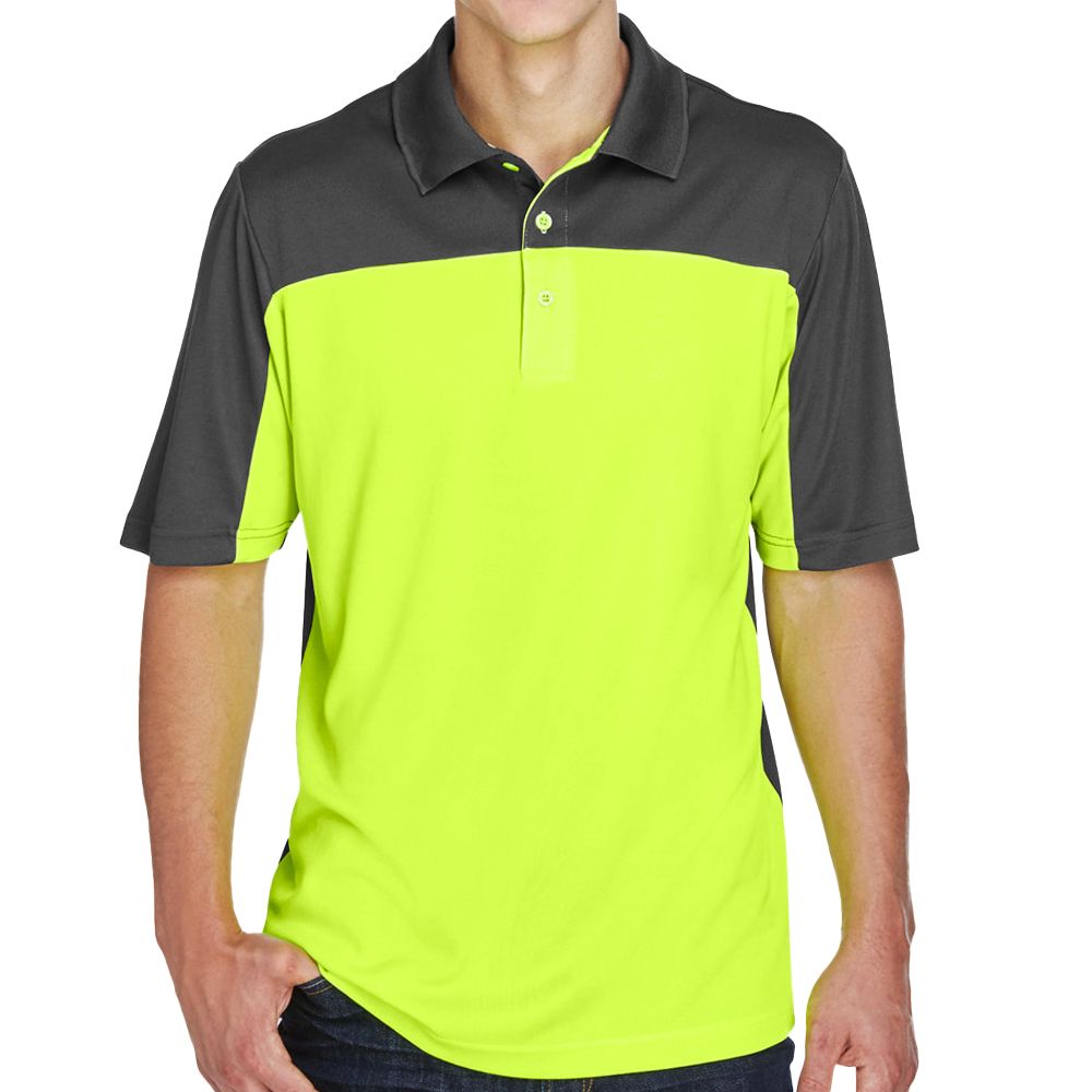 Core 365 Men's Balance Colorblock Performance Pique Polo Shirt