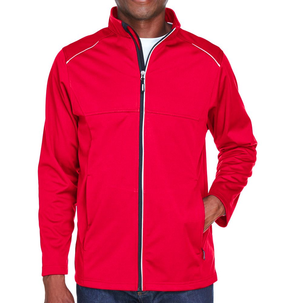 Core 365 Men's Techno Lite Three-Layer Knit Tech Zip Up Jacket