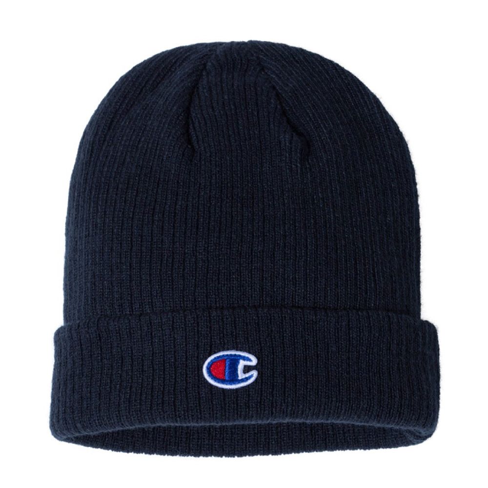 Champion Ribbed Knit Cuffed Beanie 