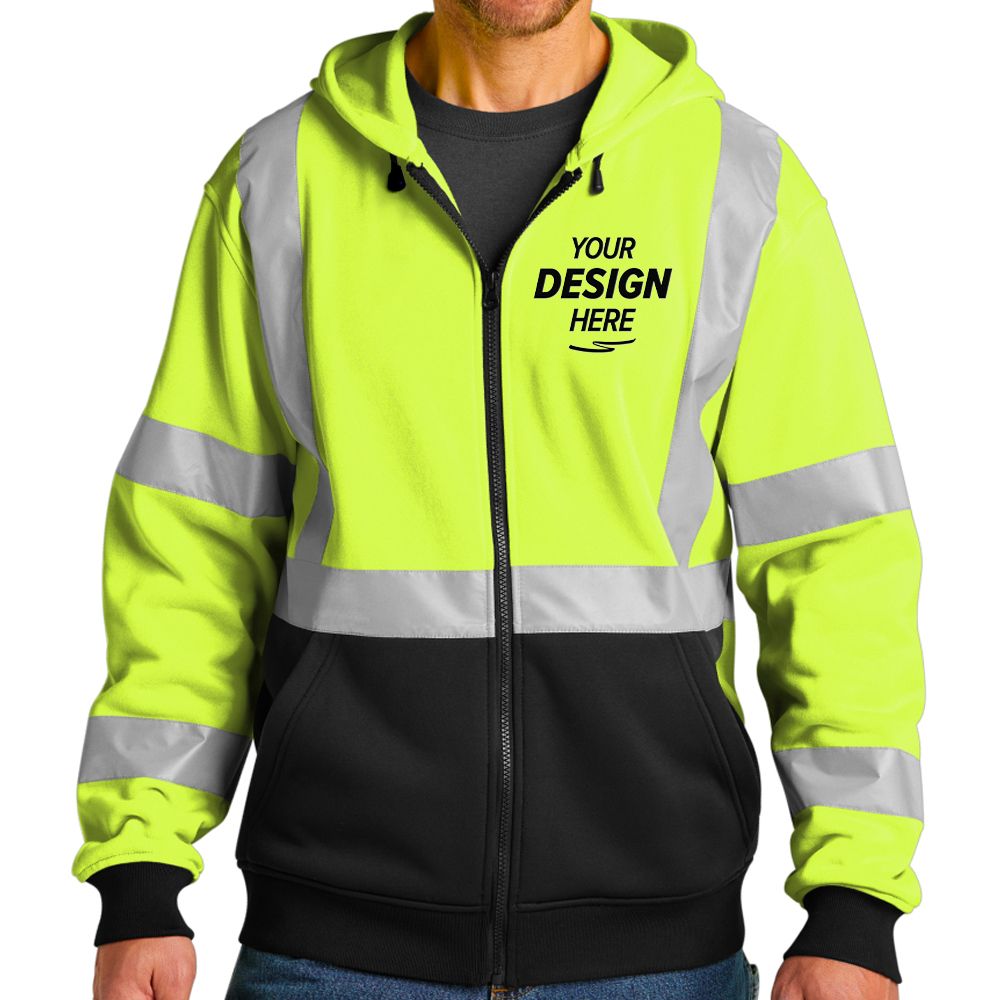 CornerStone Class 3 Heavy-Duty Full-Zip Safety Hoodie