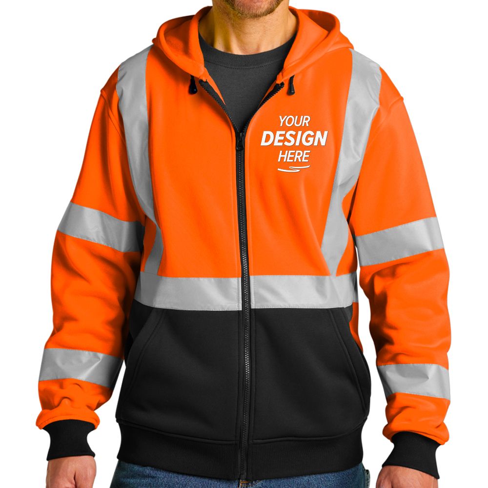 CornerStone Class 3 Heavy-Duty Full-Zip Safety Hoodie