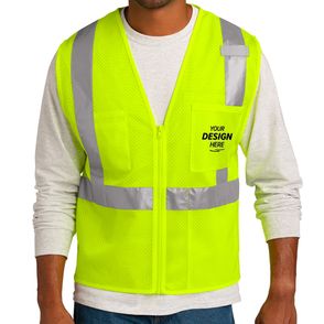 CornerStone Class 2 Mesh Zippered Safety Vest