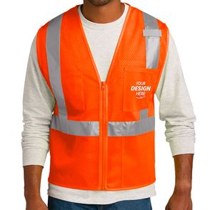 CornerStone Class 2 Mesh Zippered Safety Vest