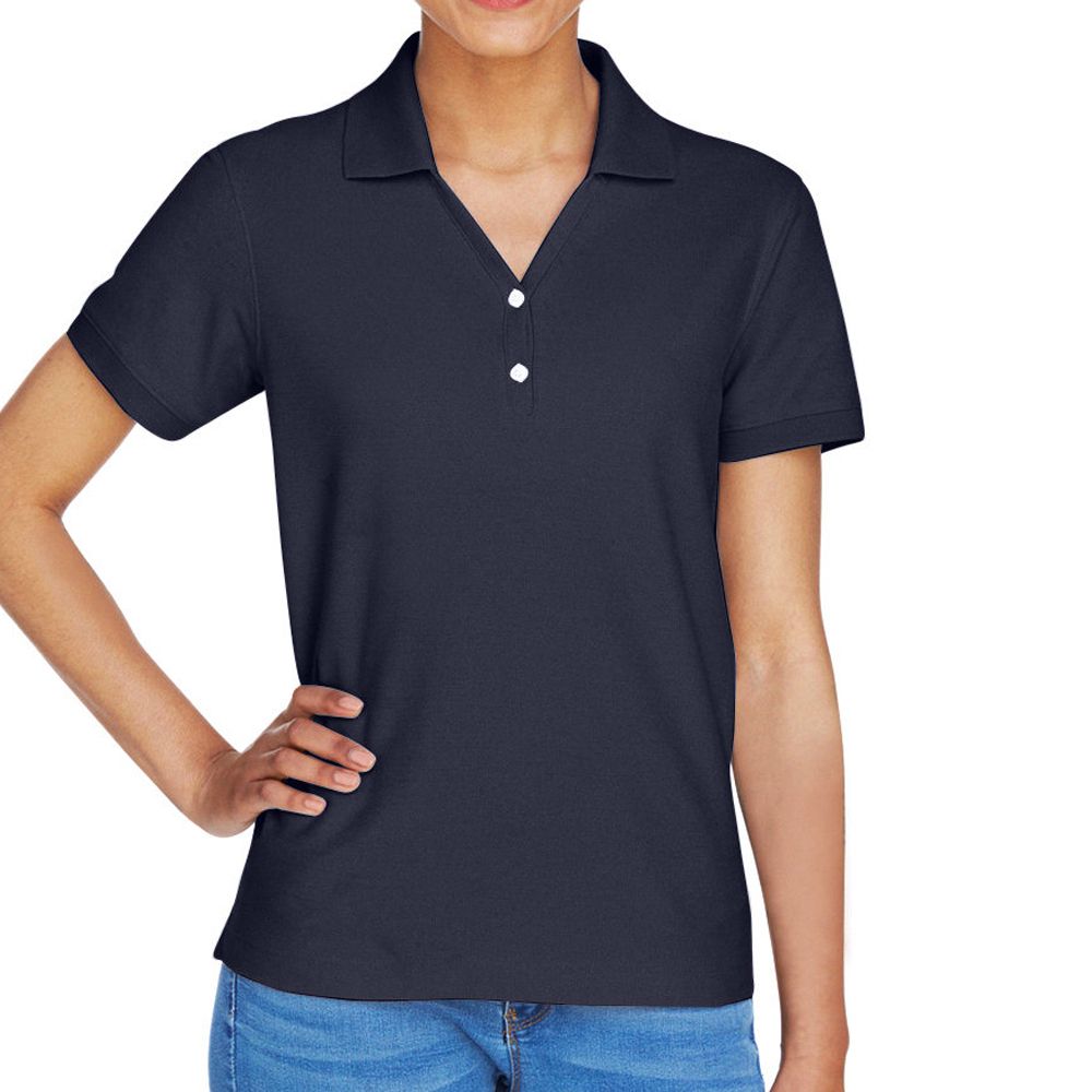 Devon & Jones Women's' Short Sleeve Pique Polo