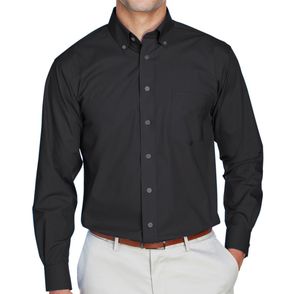 Devon & Jones Crown Collection Solid Broadcloth Woven Shirt