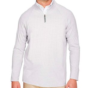 Devon & Jones CrownLux Performance Men's Clubhouse Micro-Stripe Quarter-Zip