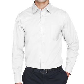 Devon & Jones Crown Collection Solid Stretch Twill Woven Shirt