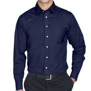 Devon & Jones Crown Collection Solid Stretch Twill Woven Shirt