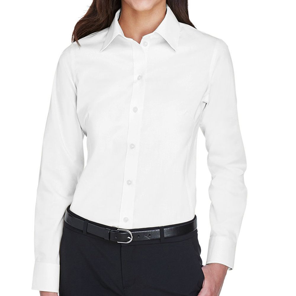 Devon & Jones Women's Crown Collection™ Solid Stretch Twill Button Up