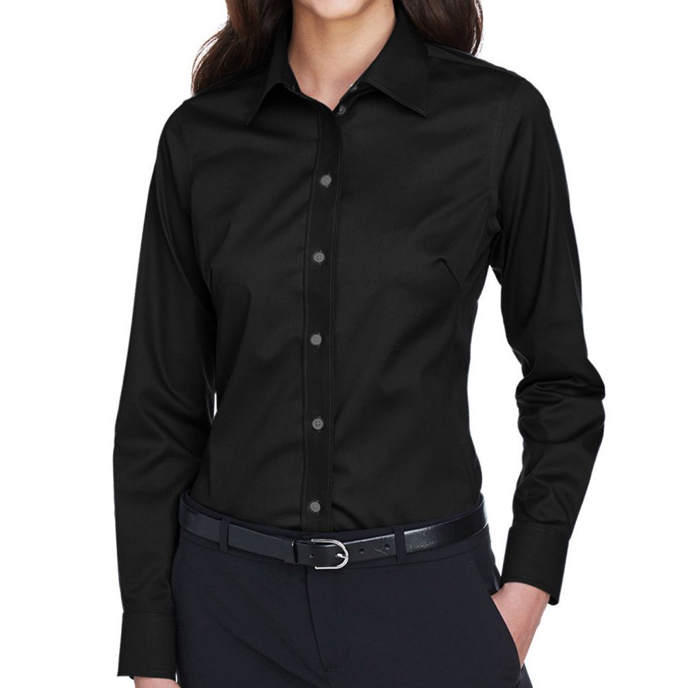 Devon & Jones Women's Crown Collection™ Solid Stretch Twill Button Up