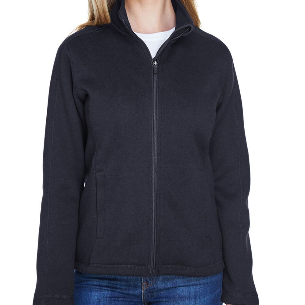 Devon & Jones Women's Bristol Zip Up Sweater Fleece Jacket