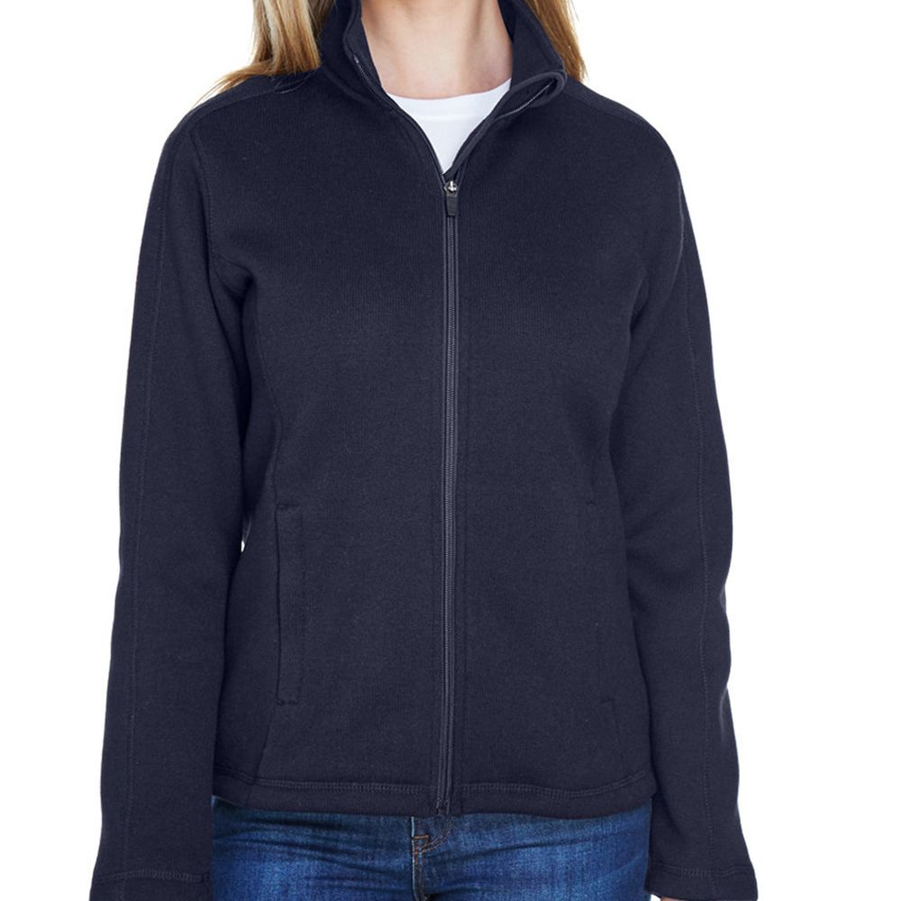 Devon & Jones Women's Bristol Zip Up Sweater Fleece Jacket