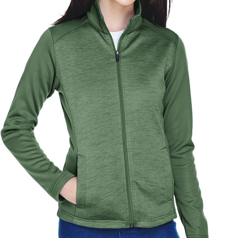 Devon & Jones Women's Newbury Colorblock Fleece Zip Up Jacket