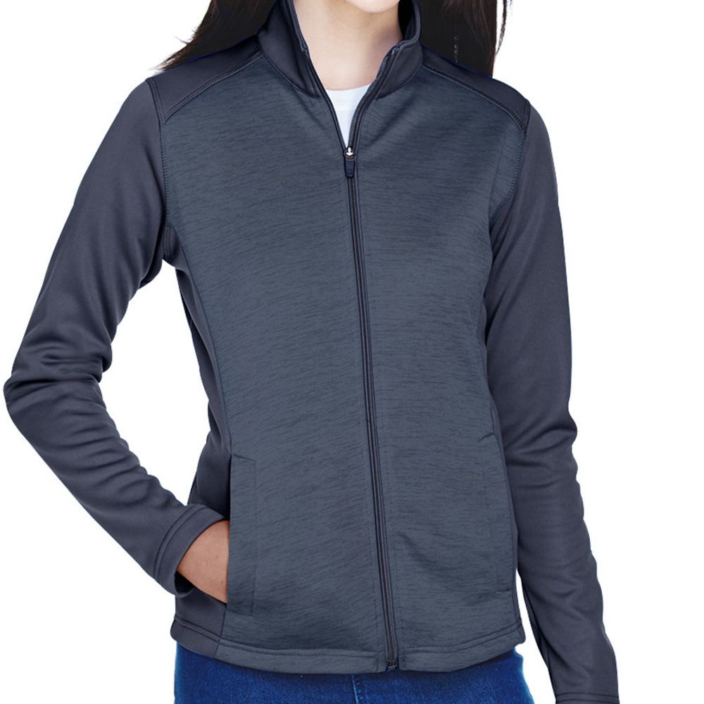 Devon & Jones Women's Newbury Colorblock Fleece Zip Up Jacket