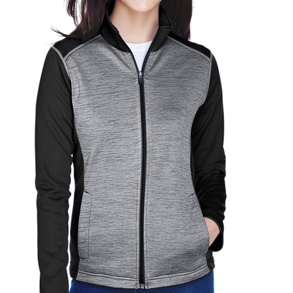 Devon & Jones Women's Newbury Colorblock Fleece Zip Up Jacket